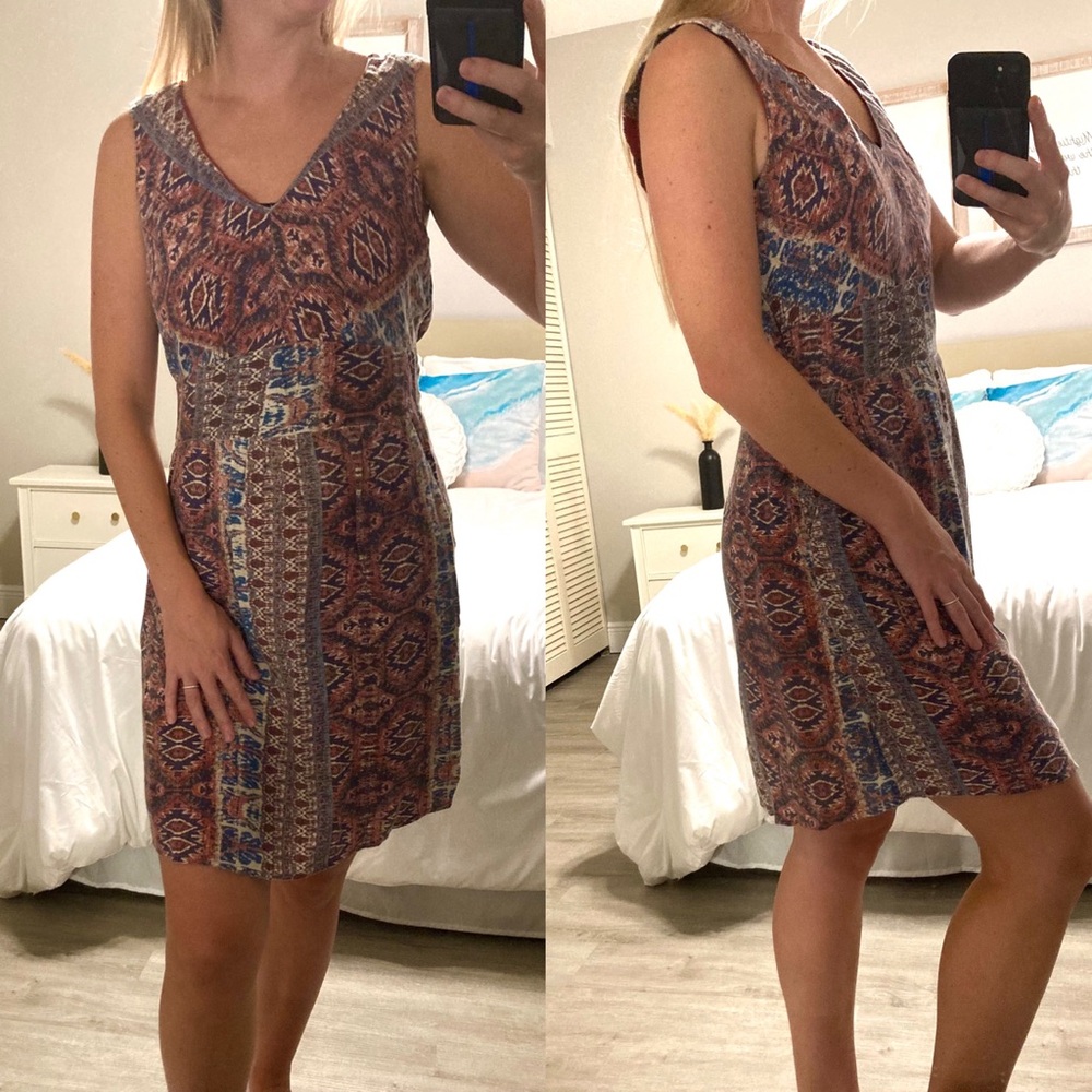 LABOR DAY SALE❤️ Lucky Brand Sleeveless Patterned Dress